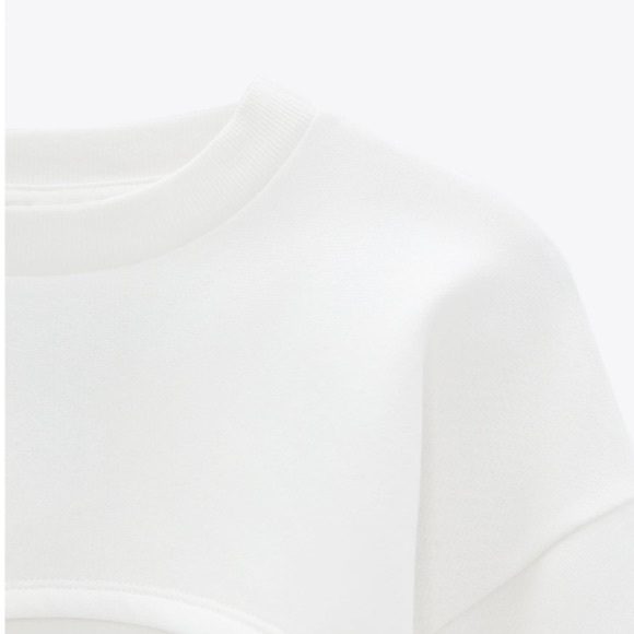 𝗡𝗪𝗧 𝗭𝗮𝗿𝗮 • Crop Sweatshirt - Picture 14 of 14